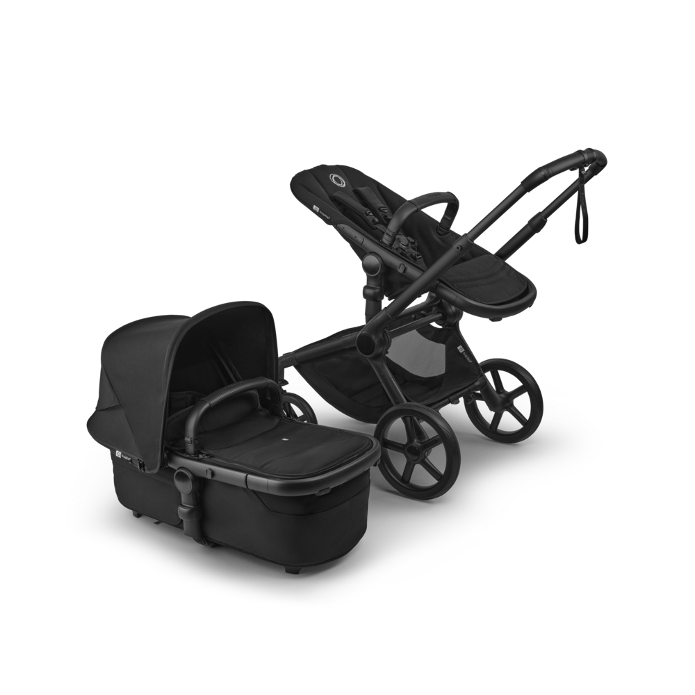 Carrito Bugaboo Fox 5 Renew con capazo y silla Negro Cl��sico