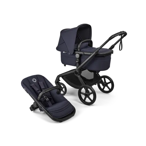Carrito Bugaboo Fox 5 Renew con capazo y silla Azul Indigo